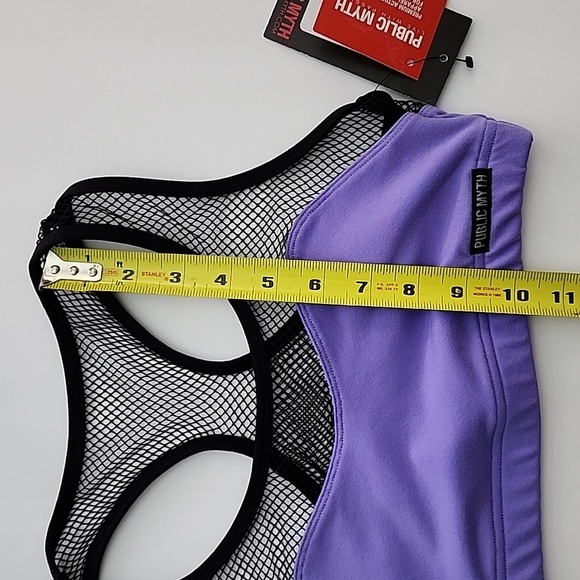 Public Myth Lilac Mix Black Mesh Sports Bra Size Smal - Picture 10 of 12